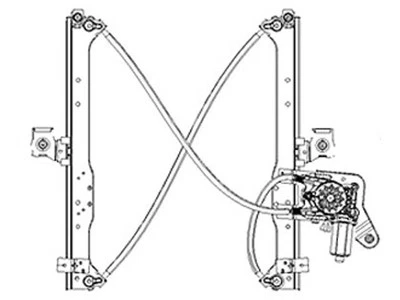 Regulador de ventana clásico para Chevrolet Silverado 3500 2007 TYC 49242PKDY Foto 1 de 2