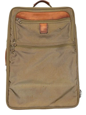 Bolsa de equipaje de mano Hartmann vintage de nailon y cuero con ruedas de 24" Foto 1 de 4