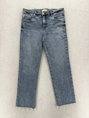 KUT From The Kloth Reese Jeans Womens 12 Blue High Rise Ankle Straight Leg City - Image 1 of 4