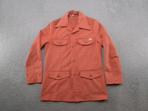 Vintage Sears Shirt Damen Put-On Shop Toughskins Chore Jacke Orange Größe 18 - Bild 1 von 12