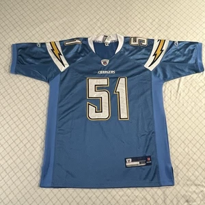 NFL Players Reebok Trikot Gr. 50 Takeo Spikes 51 San Diego Chargers blau gold - Bild 1 von 9