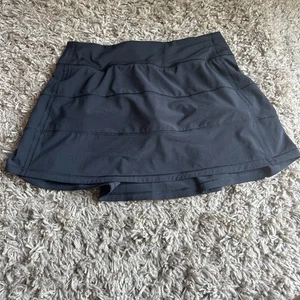 Lululemon Pace Rival Skirt Stretch Black Size 6 Tall W8A79T - Picture 1 of 4