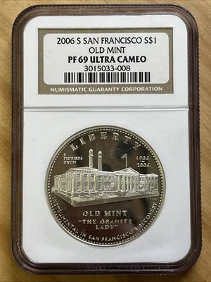 2006 S San Francisco Old Mint Commemorative Silver Dollar NGC PF 69 Ultra Cameo - Image 1 of 4