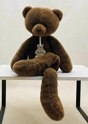 Histoire d'Ours ours peluche doudou  marron grande jambe - Photo 1/3