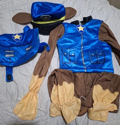 Paw Patrol Chase Costume Size Small 4-6 years  - Image 1 of 4
