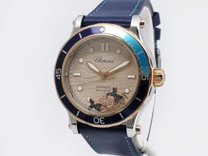 Chopard Ladies Happy Ocean Maldives Gem Stone 278587/6002 2Tone 40mm $15,750 UW - Picture 1 of 16