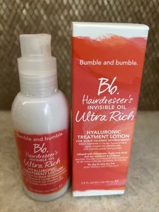 Bumble & Bumble Hairdresser Invisible Oil Ultra Rich Hyaluronic Treatment 3.4oz - Picture 1 of 2