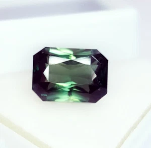 8.77 Ct Loose Gemstone Certified Natural Tourmaline AAA+ Quality Octagon Cut Gem - Picture 1 of 10