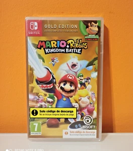 MARIO + RABBIDS KINGDOM BATTLE GOLD NINTENDO SWITCH PRECINTADO CODIGO DESCARGA - Imagen 1 de 3