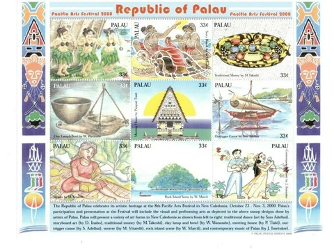 Palau - 2000 - Zeppelin - Sheet of Nine - MNH Cover