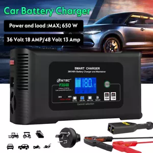 36V/48V Smart Fast Golf Charger Li-ion Lithium Lifepo4 Lead-Acid Battery Charger - Picture 1 of 13