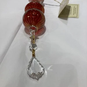 Hand-Blown Egyptian Museum German Pyrex Glass Ornament w/ 24K Trim NEW w/TAGS! - Picture 1 of 17
