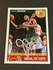 John Henson Signed 2013-14 Panini Hoops Card Auto Bucks NBA Autograph COA