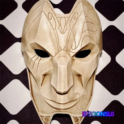 LOL League of Legends The Virtuoso Khada Jhin Resin Mask Wearable Cos Prop Stock - Image 1 of 4