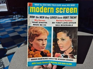 1968 Modern Screen Mia Farrow Elvis Clark Gable Steve McQueen Marlon Brando - Picture 1 of 11
