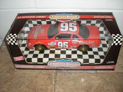 1/18 ERTL 1995 In Memory of Tim Richmond #95 Old Milwaukee Chevy Lumina Free SH - Image 1 of 4