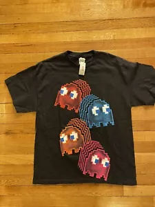 Deadstock PacMan Pac-Man Y2K T-shirt Pro Weight Size Large Vintage New With Tag - Picture 1 of 5