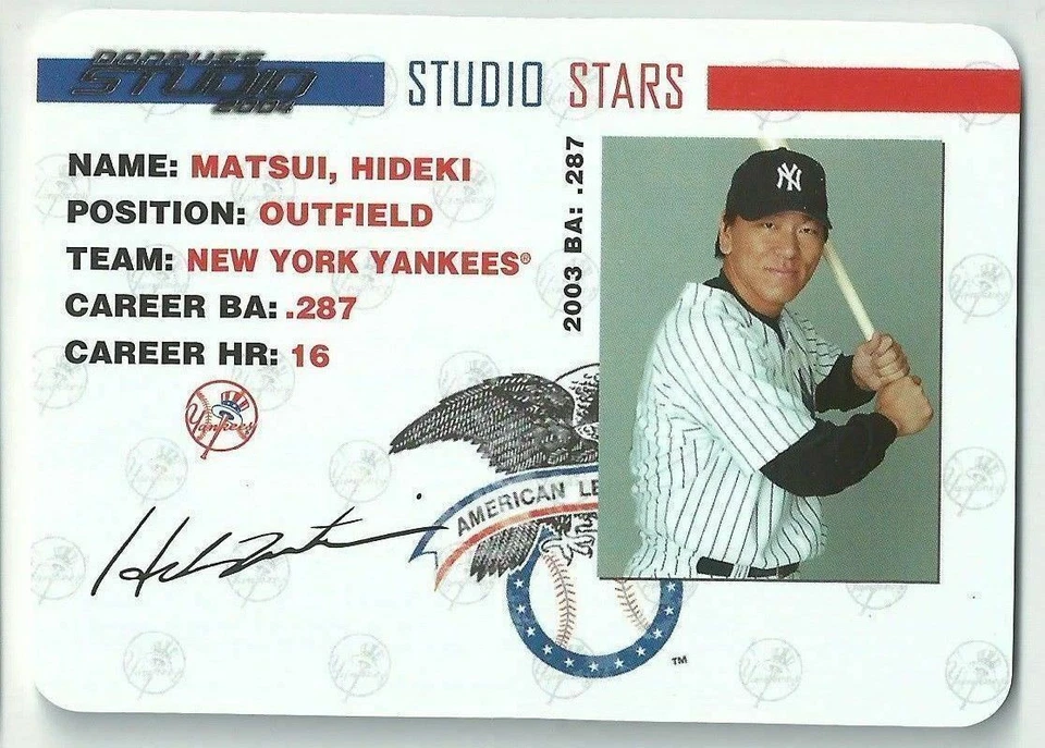 2004 Donruss Studio Hideki Matsui Studio Stars Facsimile Auto #SS19 - Image 1 of 1