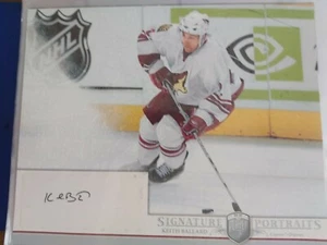 2006-07 UD Be A Player Signature Portraits Keith Ballard 8x10 SP-KB - Picture 1 of 1