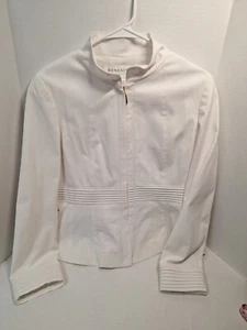 Chaqueta Doncaster Signature Mujer 14, Blanco, Cremallera, Mezcla Triacetato, Manga Larga - Imagen 1 de 7