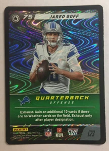NFL Five Jared Goff 2021 #C23 Base Swirl Foil - Foto 1 di 1