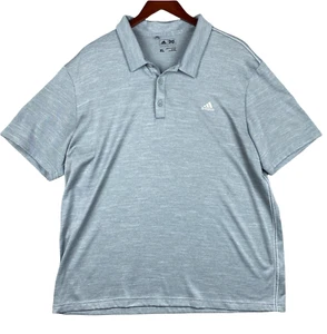 Adidas Golf Shirt Polo Men's XL Gray Good Condition 100% Polyester - Picture 1 of 7