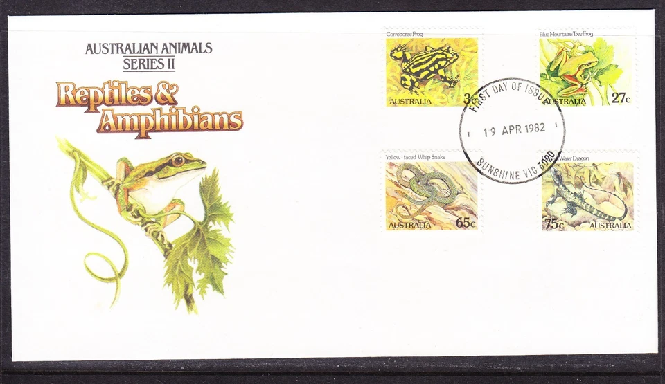 Australia 1982 Reptiles  Series 2 First Day Cover No 2 - Sunshine Vic 3020 - Image 1 of 1