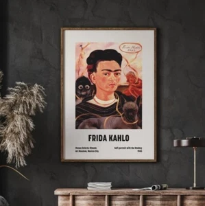 Frida Kahlo, Self Portrait With the Monkey - 1945, Feminist Artwork, Gallery - Picture 1 of 4