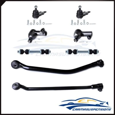8Pieces Front Ball Joint Tie Rod Sway Bar Fits 82-83 Pontiac J2000 Suspension - Image 1 of 4
