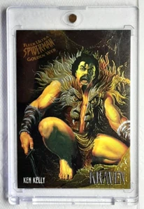 1995 Fleer Ultra Spider-Man Golden Web Card 4 KRAVEN - Picture 1 of 2