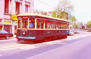 DIAPOSITIVA ORIGINAL KODACHROME SEPTA PETER WITT #8534 63 ST - HAVERFORD 24 DE ABRIL DE 1994 - Imagen 1 de 1