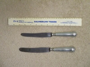 Zwei alte Berndorfer Metallwarenfabriken (B.M.F.)Tafelmesser um 1930-1940 - Bild 1 von 3