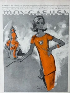 60's Vintage Ad - Crawford Illustrated Moygashel Linen 1963 - Picture 1 of 1