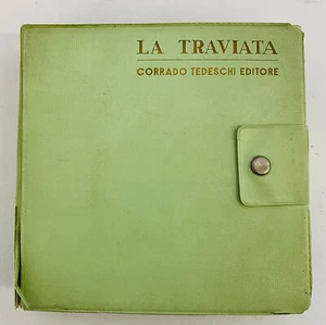 EBOND Valigetta Con 18 Vinili 45 Giri La Traviata Corrado Tedeschi ZA-03024 - Picture 1 of 3