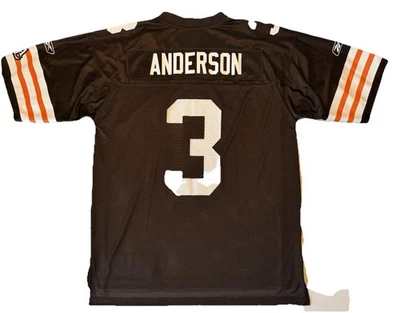Футболка мужская Derek Anderson размер XL коричневая Reebok Cleveland Browns NFL футбол б/у в отличном состоянии - Изображение 1 из 4