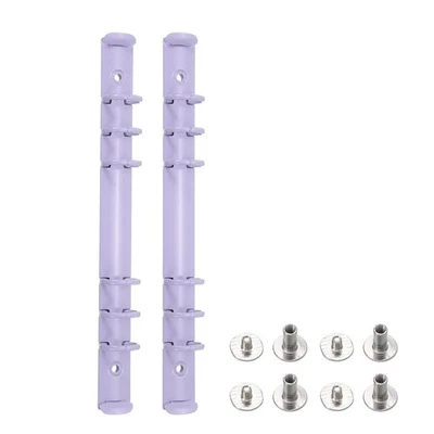 A5 Ring Binder Mechanisms, 2 Set 6-Hole Replacement Binder Planner, Purple - Image 1 of 4