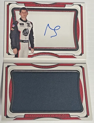 2022 Panini National Treasures Nascar Nick Sanchez RPA Booklet On Card Auto /25 - Image 1 of 3