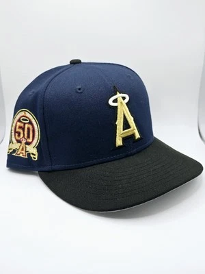 Hat Club Anaheim Angels 50th Anniversary Japan Flag 2 Tone Fitted Cap Sz 7 - Image 1 of 4