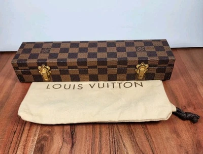 LOUIS VUITTON LV Damier Ebene Jewelry Watch Case Storage Trunk Superb Condition  - Image 1 of 4