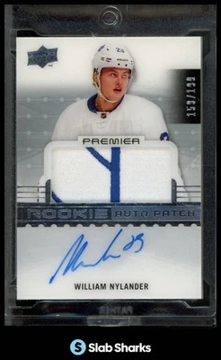 2016 UPPER DECK PREMIER #106 WILLIAM NYLANDER ROOKIE AUTO PATCH MEM RC /199 - Image 1 of 4