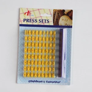 Alphabet Letter Number Cookie Biscuit Press Stamp Embossing Cutter Cake DIY Tool - Picture 1 of 5