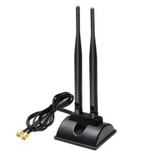 6dBi Dual Band WiFi Wireless Antenna SMA Female Magnetic Base 2.4GHZ 5GHz - Picture 1 of 6