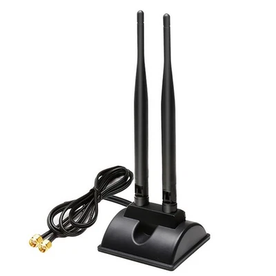 6dBi Dual Band WiFi Wireless Antenna SMA Female Magnetic Base 2.4GHZ 5GHz - Image 1 of 4