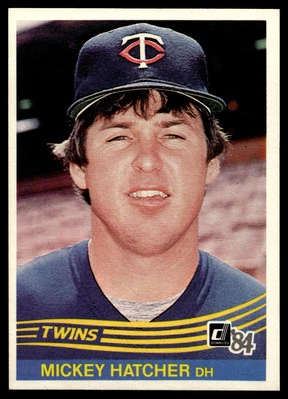1984 Donruss Mickey Hatcher #147 Minnesota Twins - Image 1 of 2