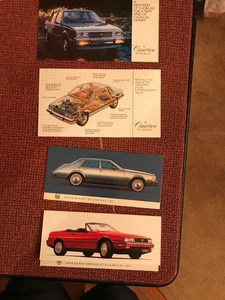 3 CADILLAC WERBEKARTEN CIMARRON, ELDERADO JONES MOTOR CAR & JACK EVANS - Bild 1 von 4