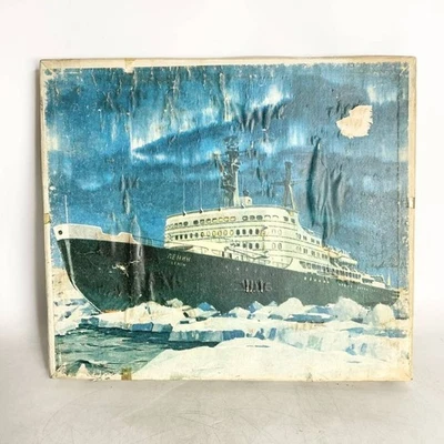 Raro kit modello rompighiaccio nucleare vintage Novoexport 1/400 Lenin URSS M... - Immagine 1 di 4