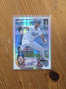 2023 Topps Chrome Clayton Kershaw #77 Prism Refractors Los Angeles Dodgers - Picture 1 of 2