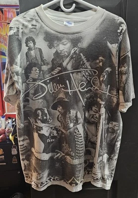 Camiseta estampada Jimi Hendrix Winterland Productions 1996 de colección  Foto 1 de 3