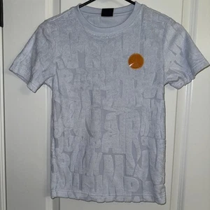 NWT Boys Jordan Nike Light Blue Textured Terry Tee T Shirt Size S - Picture 1 of 3