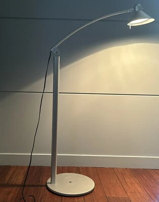 IKEA ALUNIT Silver Aluminum Floor Lamp Adjustable Head Light Articulating Swivel - Image 1 of 4